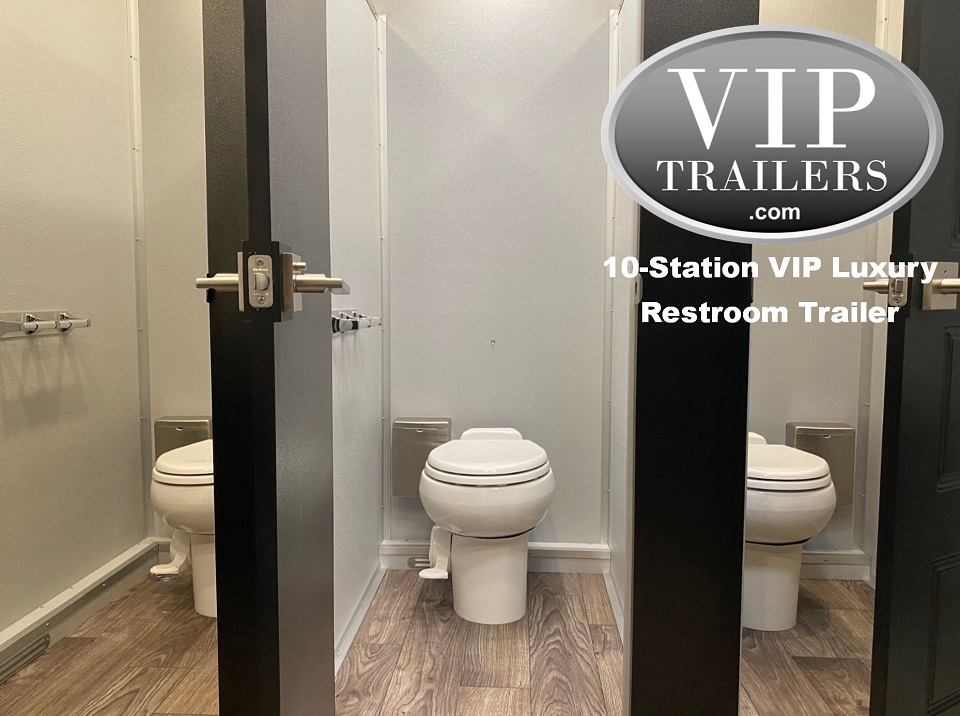 VIP Trailers 10 Station Restroom Trailer